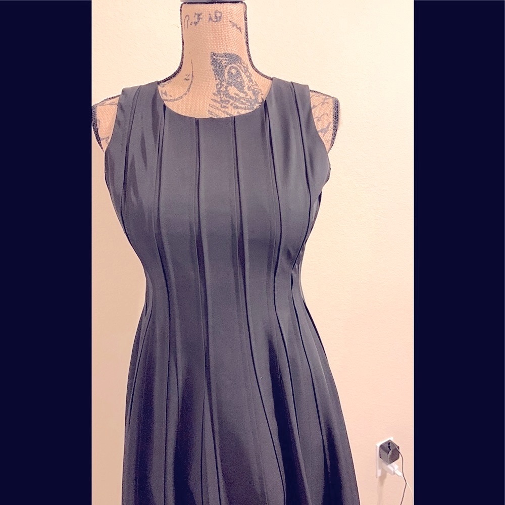CK NWOT fit&flare sleeveless black dress! - Picture 3 of 9